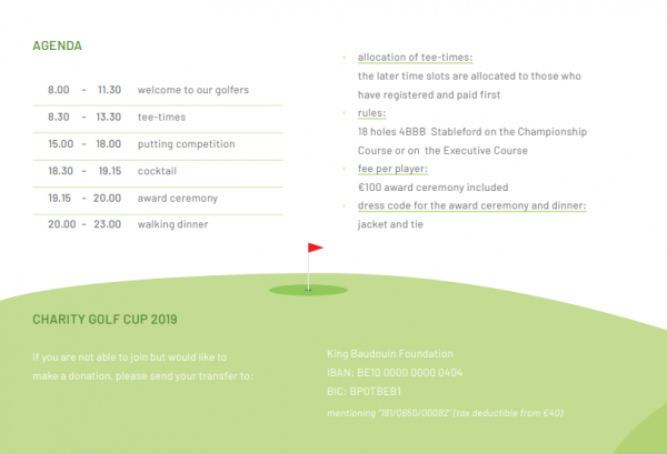 Charity Golf Cup Invitation Page 6